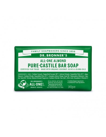 Jabón En Pastilla Almendras 140Gr. Dr. Bronner's