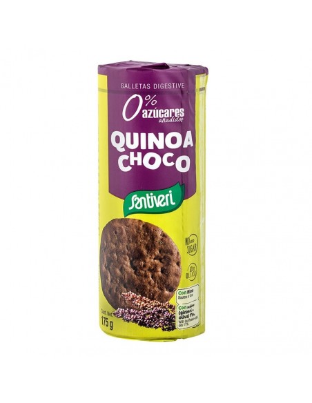 Galletas Digestive Quinoa Choco 0% Azucares 175Gr Santiveri