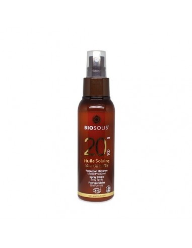 Aceite de protección solar SPF20 100 ml. Biosolis