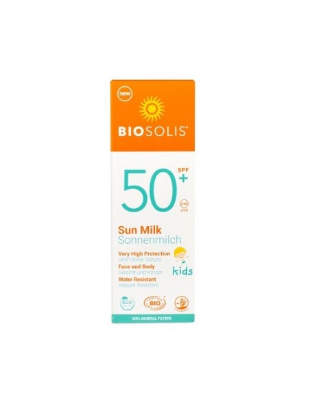 Leche protección solar niños SPF50+ 100ml. Biosolis