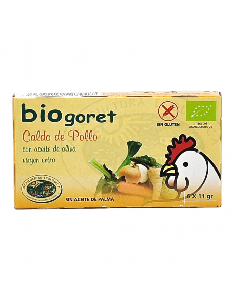 copy of Cubitos de Caldo de Pollo con Verduras Ecológico (6 x 11gr) Bionsan