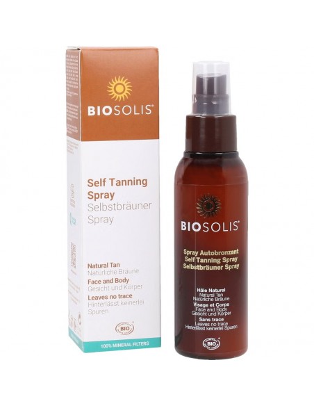 Spray autobronceador hidratante 100 ml.Biosolis