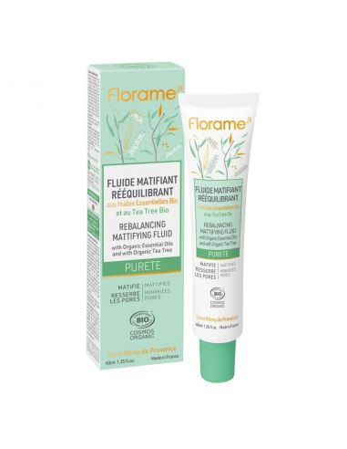 Fluido matificante reequilibrante Pureté 40 ml. Florame Florame