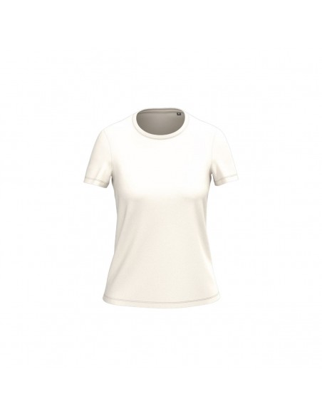 Camiseta entallada de algodón orgánico para mujer