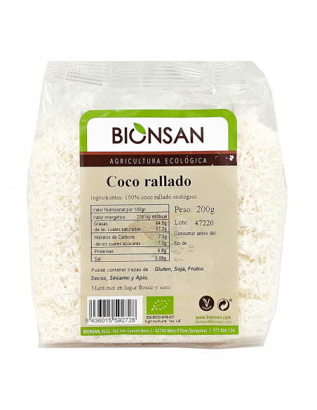 copy of Coco Rallado Ecológico 200gr Bionsan