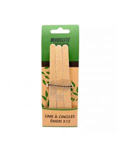 Juego de 12 limas de madera para uñas (tamaño grande) Born to Bio