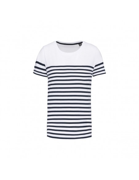 Camiseta marinera algodón orgánico mujer