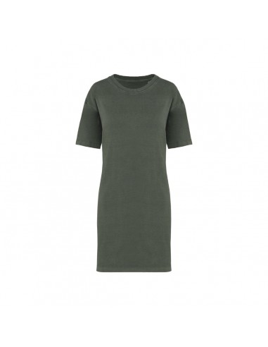 Vestido tipo camiseta efecto lavado