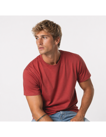 Camiseta básica de algodón orgánico hombre