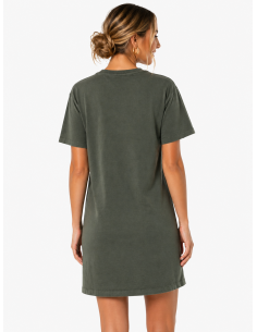 Vestido tipo camiseta efecto lavado 2