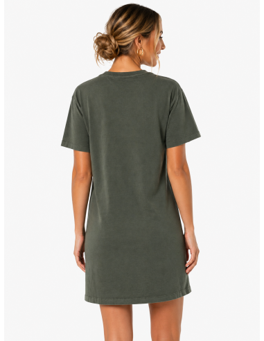 Vestido tipo camiseta efecto lavado