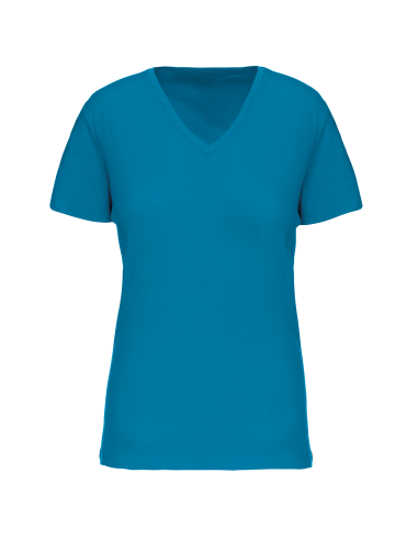 Camiseta cuello de pico BIO Mujer Natuhral