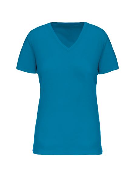 Camiseta cuello de pico BIO Mujer Natuhral