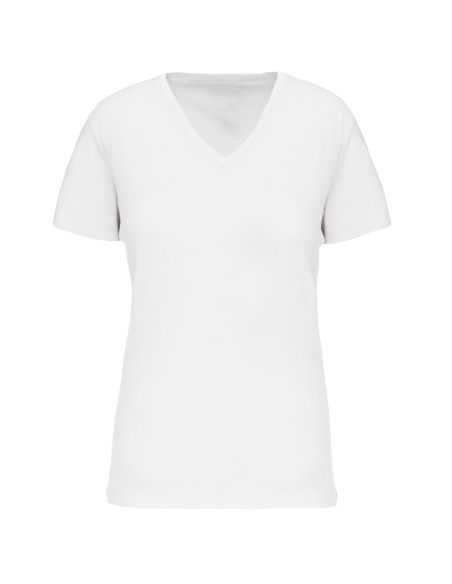 Camiseta cuello de pico BIO Mujer Natuhral