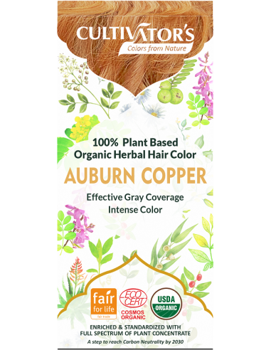 copy of Tinte orgánico Cobrizo Dorado Cultivator's 100 gr. Ecocert