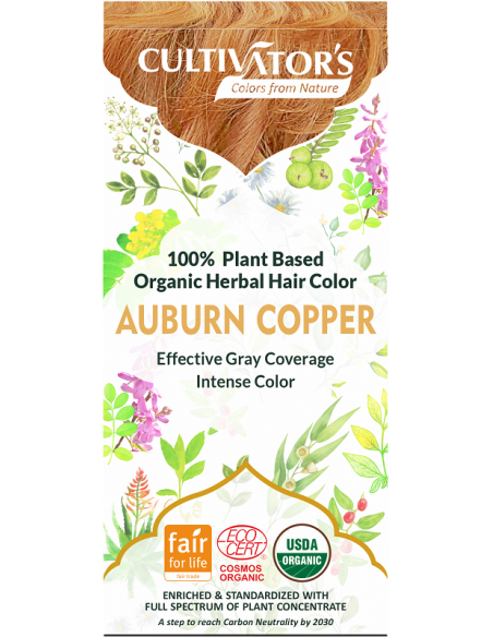 copy of Tinte orgánico Cobrizo Dorado Cultivator's 100 gr. Ecocert