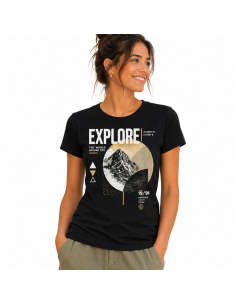 Camiseta de algodón orgánico mujer "Explore" Natuhral 2