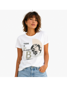 Camiseta de algodón orgánico mujer "No Planet B" Natuhral 2