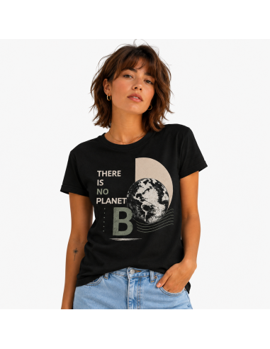Camiseta de algodón orgánico mujer "No Planet B" Natuhral