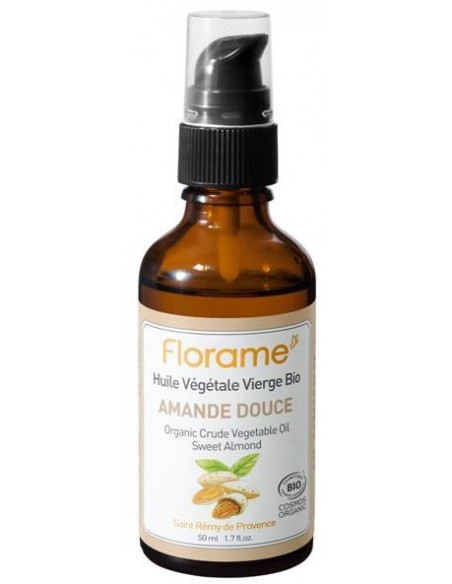 Aceite vegetal de Almendras dulces 50 ml. 100 % Bio Florame
